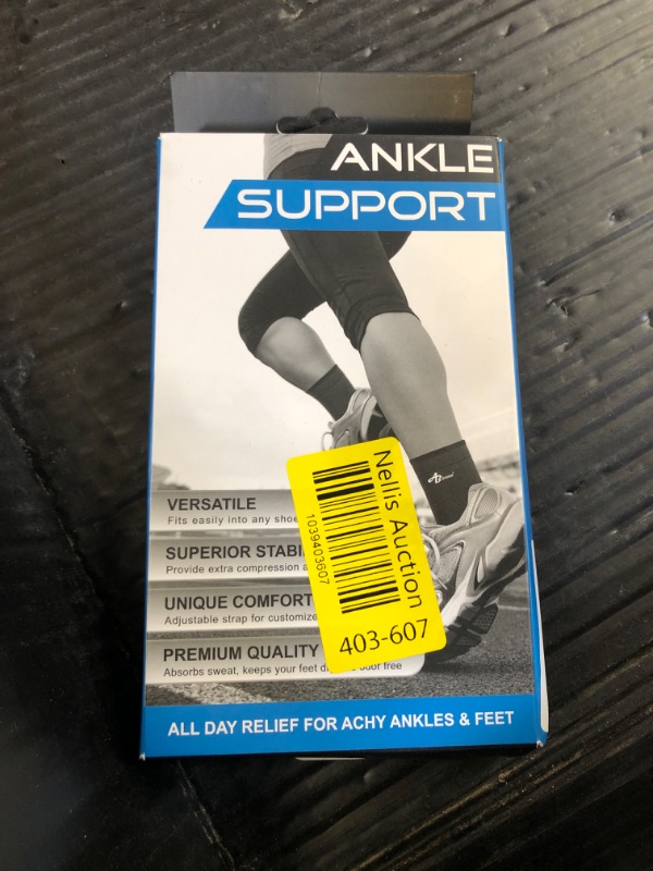 Photo 1 of ABIRAM Ankle Brace, Ankle Compression Sleeve, Foot Sleeve (1 Pair) with Strap, Ankle Support for Sprained Foot & Arch, Plantar Fasciitis Relief Socks, Achilles Tendonitis, Women & Men,For Sports