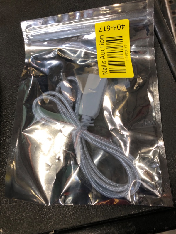 Photo 1 of DC 5V to DC 12V USB Voltage Step Up Converter Cable,with Nylon Weave,for DC5.5mm*2.5mm,1.0M (5.5x2.5mm, White)