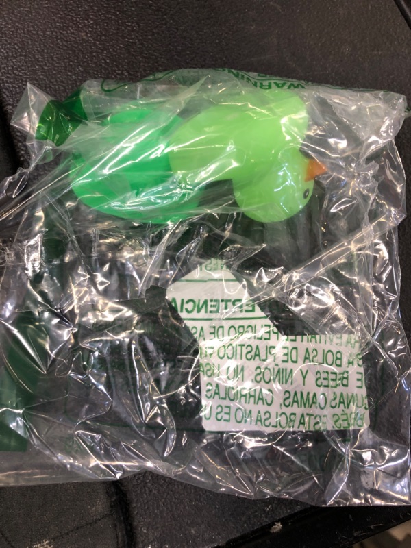 Photo 1 of wonuu Noctilucous Rubber Duck Green Glowing Rubber Ducks with Sunglasses Necklace Cowboy Hat, No Electricity, Black Sunglasses