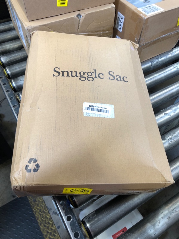 Photo 1 of Snuggle Sac Queen Size Bedding Blankets, Super Soft Warm Oversized Bed Blankets Cozy Knit Fuzzy Blankets for Bed, Heather Beige, 90x90 inches