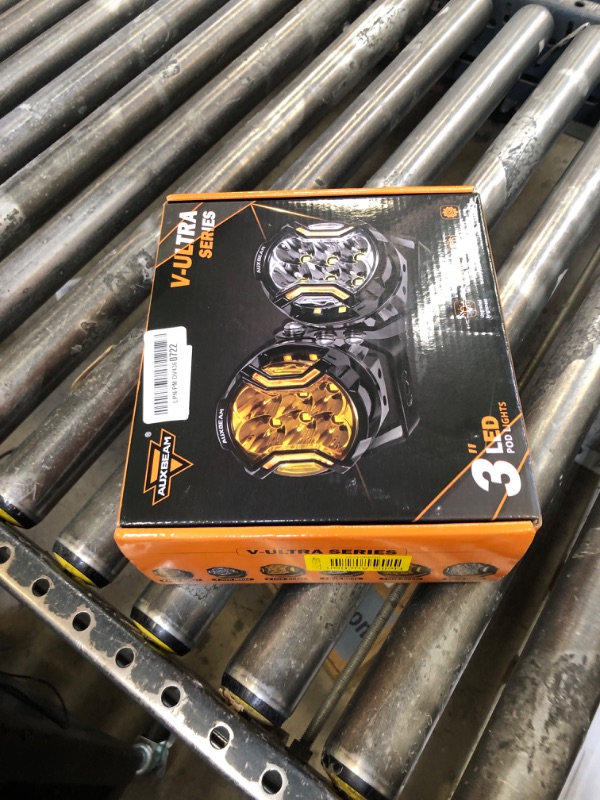 Photo 1 of Auxbeam V-Ultra Series 3" 108W Side Shooter LED Pods with Amber DRL 3 Modes & Light Covers 270 Degree Wide Range Round Offroad Spot Beam Light Bar 12800LM for Truck Jeep ATV UTV, Pair