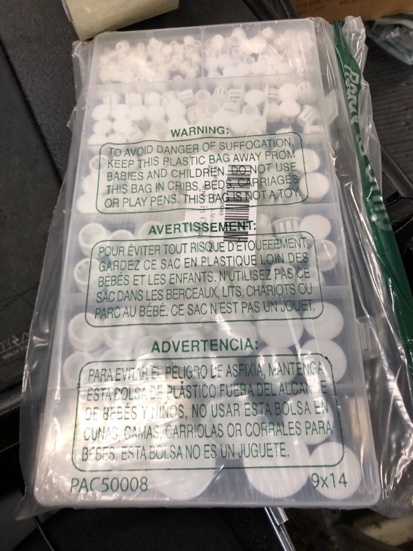 Photo 1 of zDwfDc 200PCS 7 Sizes White Nylon Plastic Plugs for Round Holes, 1" 3/4" 5/8" 1/2" 3/8" 5/16" 1/4" Round Hole Plug Cover Snap Locking, Used for Plastic, Cabinet Furniture DD016-w