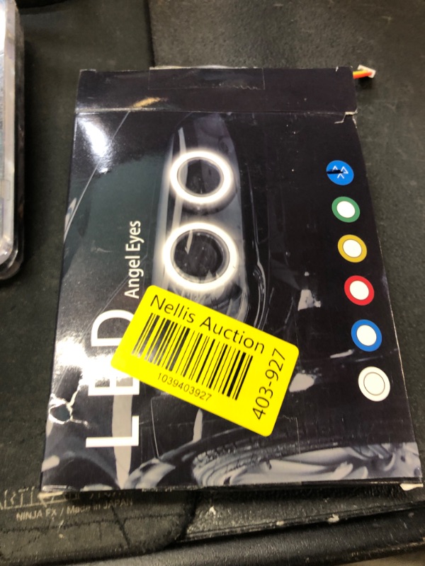 Photo 1 of Qasim 1-Pair 95MM RGB LED Angel Eyes Universal Halo Rings for Motorcycle Car DRL Fog Lamp Turn Signal Light APP Bluetooth Control Multi-Color 12V