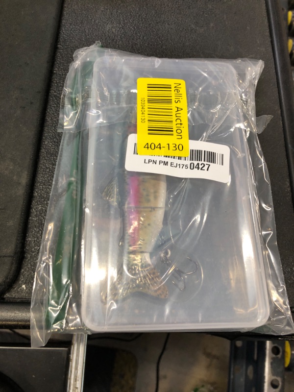 Photo 1 of ods lure Robotic Swimming Lure USB Rechargeable LED Light 4-Segement Multi Jointed Swimbait Inteli Self-Propelling Electric Fishing Lure (LDZY-387)