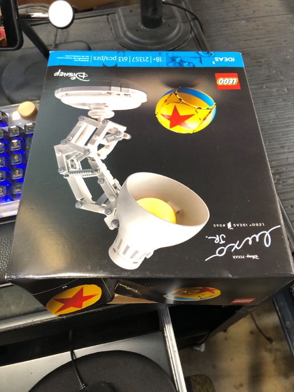 Photo 1 of LEGO Ideas Disney Pixar Luxo Jr. - Room Decor and Building Set for Adults - Office and Desk Decor for Women and Men, Ages 18+ - Brick-Built Lamp DIY Kit - Collectible Gift Idea for Movie Fans - 21357