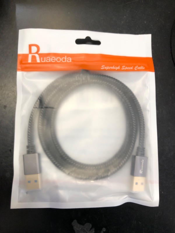 Photo 1 of Ruaeoda USB to USB Cable 3 ft, USB 3.0 Male to Male Type A to A Double Sided USBCord for Data Transfer,Hard Drive,Laptop,DVD,TV,USB Hub and More