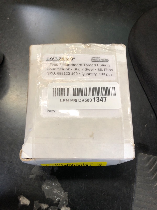 Photo 1 of 1/4-20 x 3'' Self-Tapping Trailer Deck Screws, Flat Head, Type F, Star Drive T-30, Steel Floorboard Thread Cutting Screws for Wood & Metal - 100 Pcs