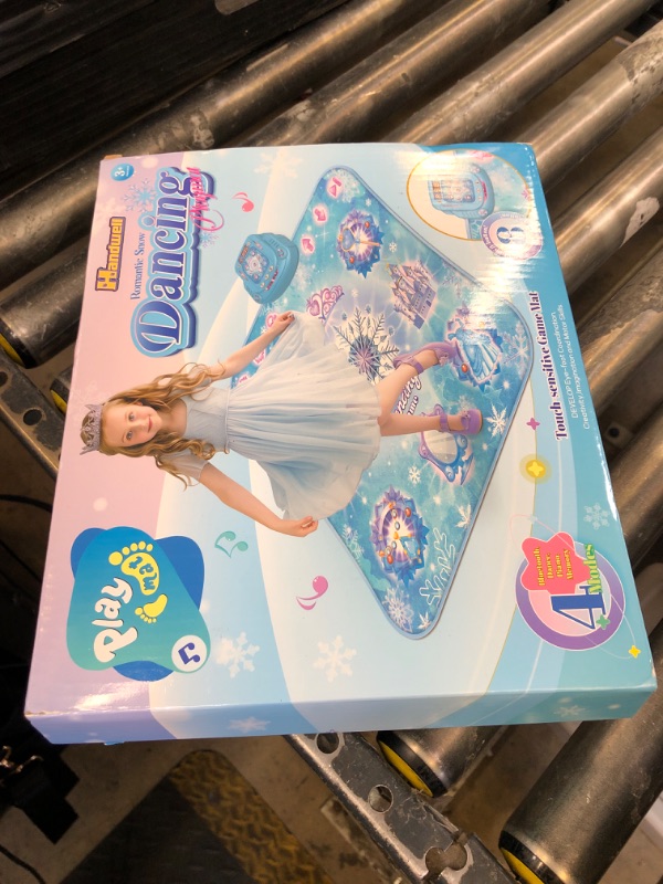 Photo 1 of Dance Mat Toys Girl Gift: 8-Button Frozen Dance Pad Wireless Bluetooth Electronic Dance Game for Kids with 4 Game Modes LED Light Built-in Music Birthday Gifts for 3 4 5 6 7 8 9 10+ Years Old Girls