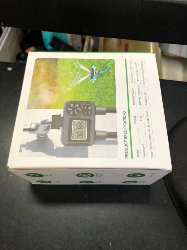 Photo 1 of Dsoon Water Timer for Garden Hose, 2 Zone Smart Sprinkler Timer with Rain Delay,Dual-Zone Water Time|Rain Sensor+Manual/Automatic Modes|2025 Waterproof Upgrade|Dual-Program Irrigation System