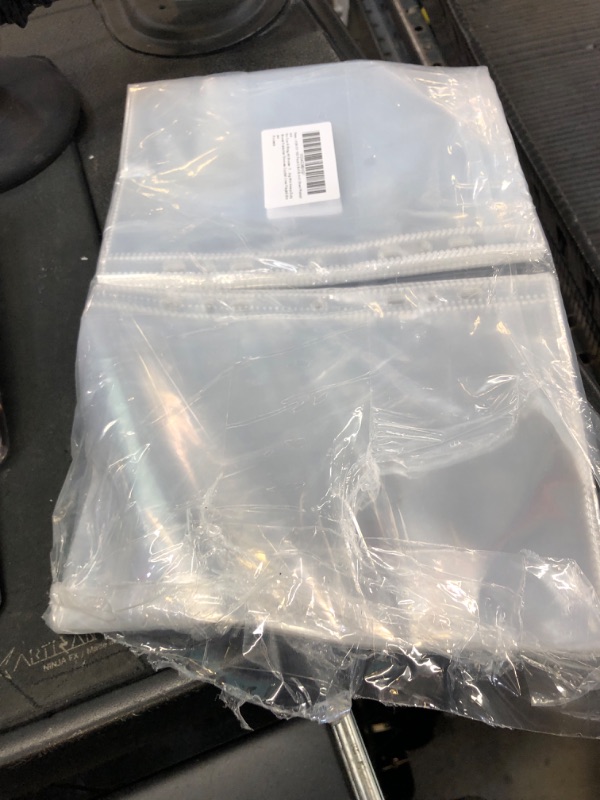 Photo 1 of VOKOY 100 Pack 5.5x8.5 Inch Sheet Protectors for 3 or 6 Ring A5 Binder, Half Letter Size 7 Holes Mini Heavy-Duty Sheet Protector Sleeves Crystal Clear Playbill Binder Pockets