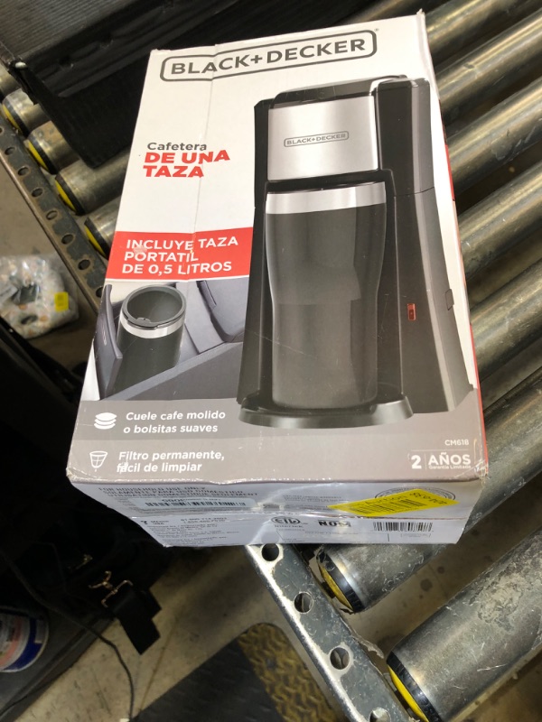 Photo 1 of BLACK+DECKER CM618 Single Serve Coffee Maker, Black