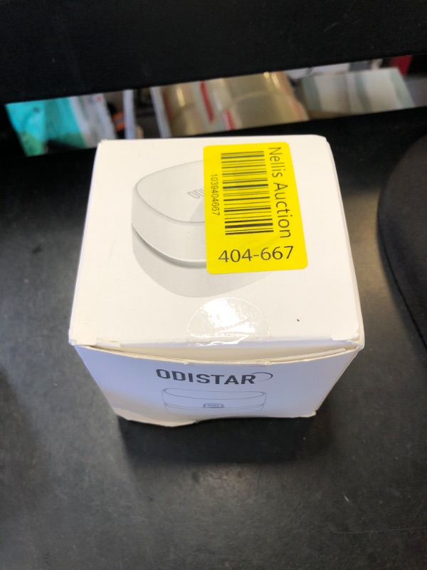 Photo 1 of ODISTAR Desktop Vacuum Cleaner, Mini Table dust Sweeper Energy Saving,High Endurance up to 90 mins,Cordless&360º Rotatable Design for Keyboard/Home/School/Office(White AA Battery)