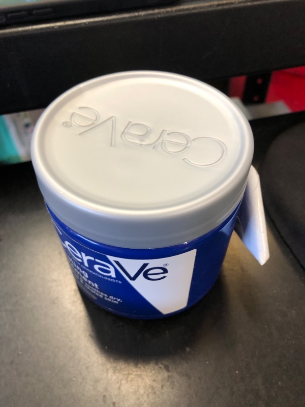 Photo 1 of CeraVe Healing Ointment, Hydrating Skin Protectant With Petrolatum, Hyaluronic Acid & Ceramides, Face & Body Skin Barrier Repair For Cracked, Chafed, Dry Skin, Fragrance Free & Lanolin Free, 12 Oz