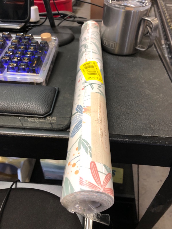 Photo 1 of Fititem Floral Peel and Stick Wallpaper Floral Boho Contact Paper Flower Removable Self Adhesive Waterproof Wallpaper for Bathroom Bedroom Nursery Wildflower Botanical Contact Paper 17.3inW 197inL