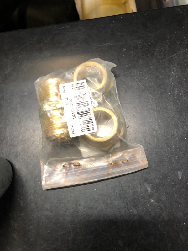Photo 1 of 3/4-Inch AC Pipe Joint Connectors, Free Welding Brass Pipe Coupler Adapters for Air Conditioning Copper Pipe Connection, including 2Pcs Flare Nuts, Works for Butt Copper Tube Diameter 3/4" or 19.05mm