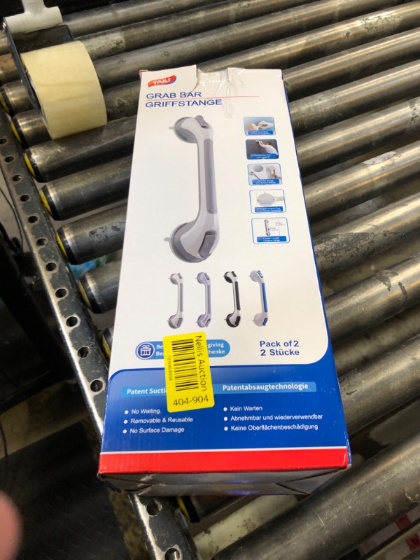 Photo 1 of TAILI Grab Bars for Bathtubs and Showers 2 Pack Suction Grab Bar, Heavy Duty Shower Handle Removable Bath Handrails for Seniors and Elderly, Bathroom Safety Grip No Drilling Waterproof,Grey