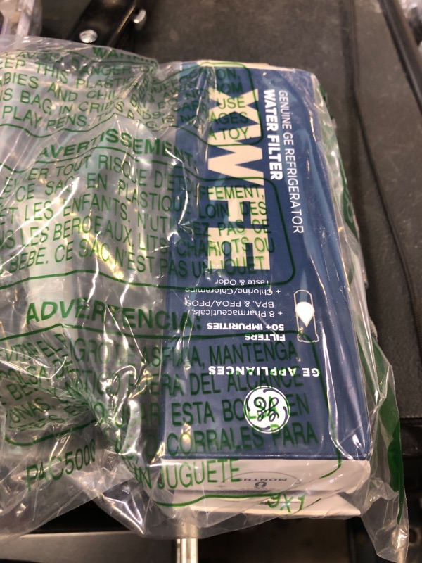 Photo 1 of GE XWFE Refrigerator Water Filter, Genuine Replacement Filter, Certified to Reduce Lead, Sulfur, and 50+ Other Impurities, Replace Every 6 Months for Best Results, Pack of 1