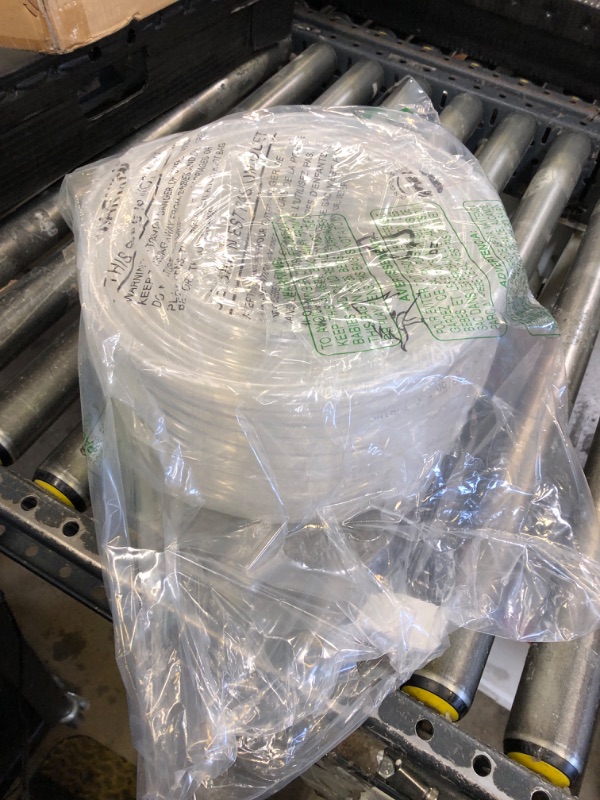 Photo 1 of DAVCO 1/2" ID x 100ft Clear Vinyl Tubing, Low Pressure Flexible PVC Tubing, Heavy Duty UV Chemical Resistant Lightweight Plastic Vinyl Hose, BPA Free and Non Toxic