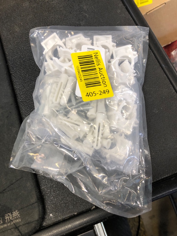 Photo 1 of S SYDIEN PEX Clips Pipe Clamp 1/2 Inch, 20 Pack 16 mm Pipe Hangers Pipe Holder PEX Tubing Clamps PVC Water Pipe Support, Plastic U-Shaped PVC Pipe Clamps Tools With Screws, White