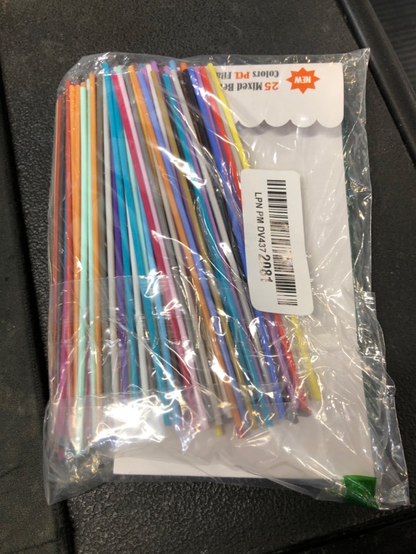 Photo 1 of 25 Colors PCL 3D Pen Filament Refill for 3Doodler Start+ 3D Pen, Low Print Temperature Filament Only Fit for 3Doodler Start 3D Pen, Each Color 15cm x 10pc, Total 250pcs 3750cm PCL Filament by MIKA3D