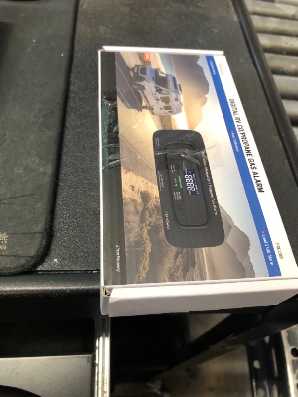 Photo 1 of PANGAEA RV Carbon Monoxide & Propane Dual Gas Detector - Hard-Wired DC 12V, Large LCD Display, 85dB Loud Alarm, Easy Reset/Test Button - Ultimate Safety for Your Adventures (Flush Mount - Black)