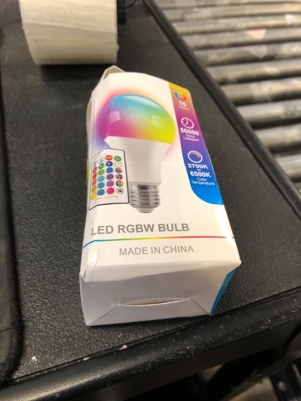 Photo 1 of AFINSEA RGB Color Changing Light Bulbs,RGB LED Light Bulbs,9W Warm White 6500K,40W Equivalent,16 Color Multicolor A19 E27/E26 Dimmable Memory Function, for Home Decoration,Stage,Bar,Party