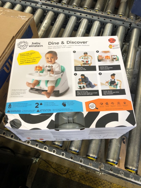Photo 1 of Baby Einstein Dine & Discover Multi-Use Booster Feeding & Floor Activity Seat with Self-Storing Tray