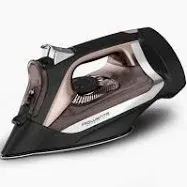 Photo 1 of Rowenta Access Stainless Steel Soleplate Steam Iron with Retractable Cord, Powerful Steam Diffusion, Auto-off and Anti-Drip, 1725 Watts, Black Clothes Iron, DW2459
