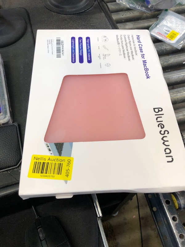 Photo 1 of BlueSwan Anti-Cracking Hard Shell Case Compatible with MacBook Pro 14-inch 2025 2024-2021 Release M4 M3 M2 M1 Pro/Max Chip, Anti-Fingerprint Soft TPU Bumper, Frosted Cute Pink
