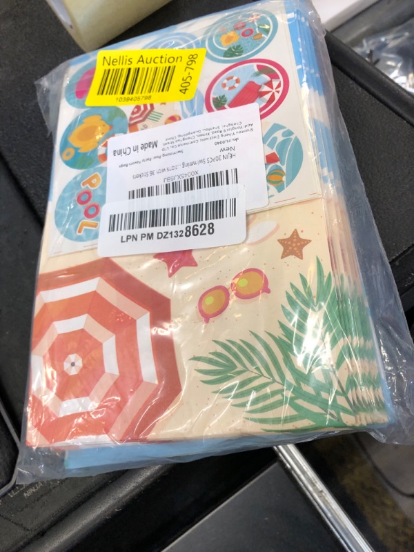 Photo 1 of HEJIN 30 PCS Pool Party Favor Bags with 36 Stickers, Summer Gift Bags Pool Party Decorations Supplies for Kids, Mermaid Goodie Bags Beach Gifts for Birthday, Baby Showers, Wedding