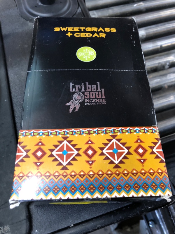 Photo 1 of Tribal Soul Incense Smudge Stick Scents | Premium Quality Incense Stick (Box of 12) (SweetGrass Cedar)