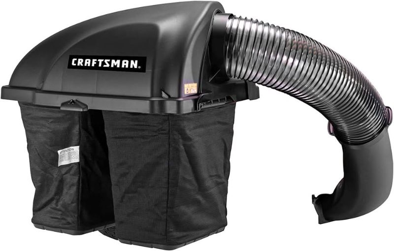 Photo 1 of Craftsman CMXGZAMA30045 36-Inch Double Bagger Riding Mowers, Black - Bag only.