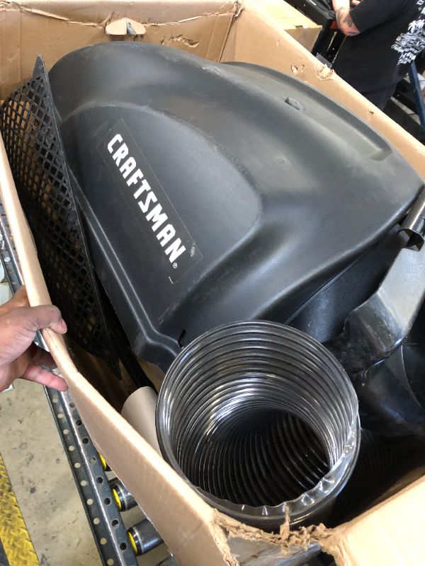 Photo 1 of Craftsman CMXGZAMA30045 36-Inch Double Bagger Riding Mowers, Black - Bag only.