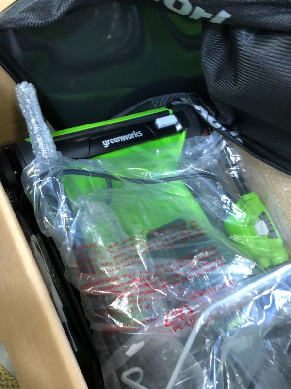 Photo 1 of Greenworks 48V (2 x 24V) 17" Cordless (Push) Lawn Mower (125+ Compatible Tools), (2) 4.0Ah Batteries and Dual Port Rapid Charger Included