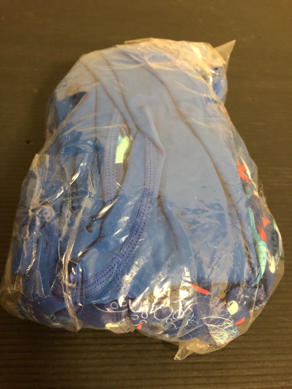 Photo 1 of DIVE & SAIL Kids One Piece Long/Short Sleeve Swimsuit Sun Protection Sunsuit (Bue-2, M)
