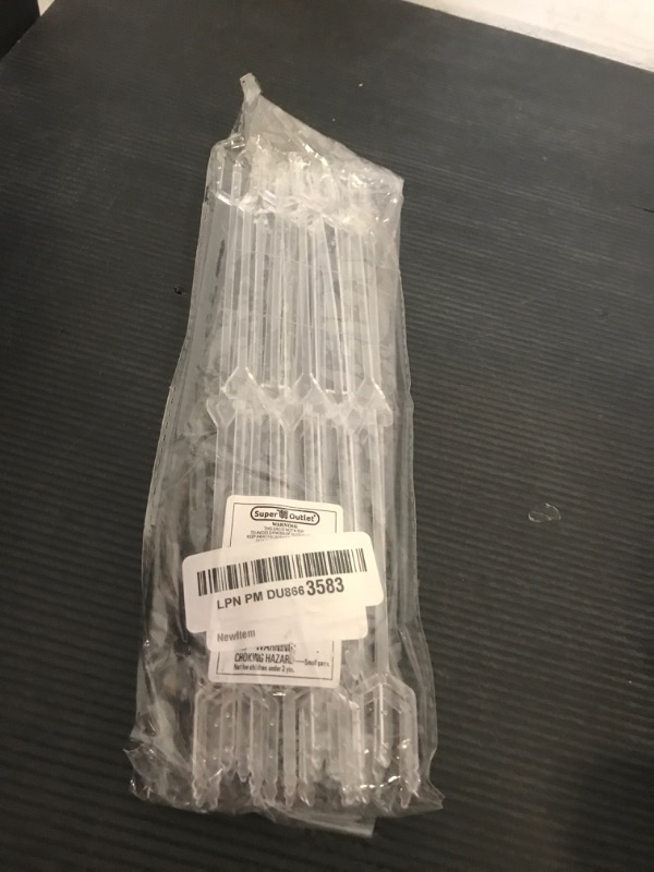 Photo 1 of Super Z Outlet 9" Plastic Straight Head Floral Picks Card Holders for Weddings, Birthday Parties, Events, Decorations (50 Pieces)
