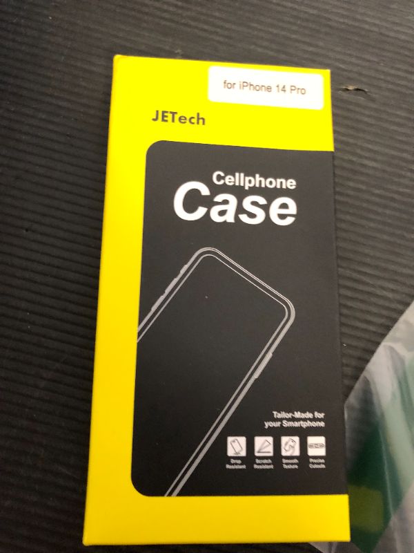 Photo 1 of JETech Case for iPhone 14 Pro 6.1-Inch, Non-Yellowing Shockproof Phone Bumper Cover, Anti-Scratch Clear Back (Clear)