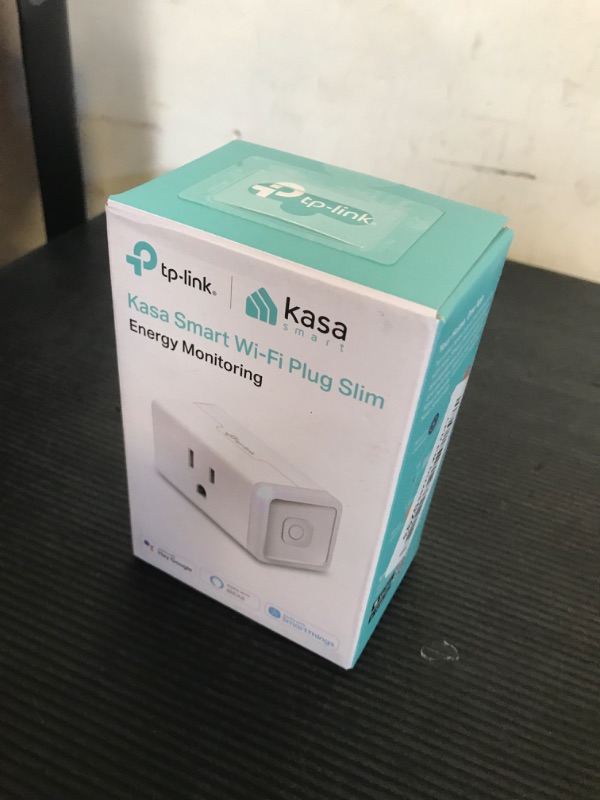 Photo 1 of Kasa Smart Plug Mini with Energy Monitoring, Smart Home Wi-Fi Outlet Works with Alexa, Google Home & IFTTT, Wi-Fi Simple Setup, No Hub Required (KP115), White