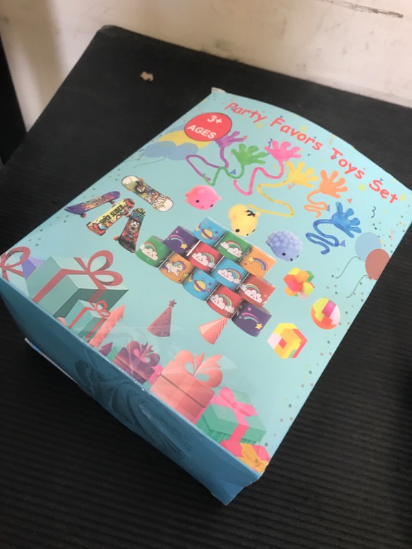 Photo 1 of Aowrebu 117 PCS Party Favors for Kids 4-8 8-12, Pop Fidget Toys, Treasure Box for Classroom, Pinata Filler, Goodie Bag Stuffers, Prize Box, Treasure Chest, Classroom Prizes