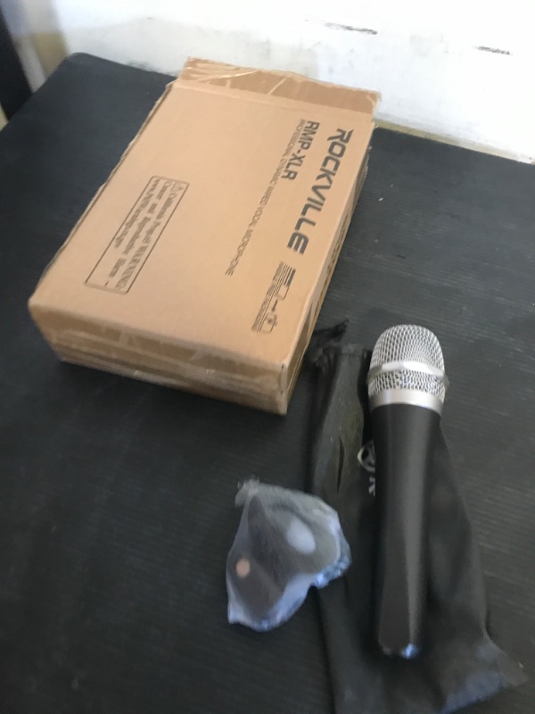 Photo 1 of Rockville RMP-XLR Dynamic Cardioid Microphone 10ft XLR Cable, High Sensitivity, Durable Build, Clear Audio, for Vocals and Instruments
