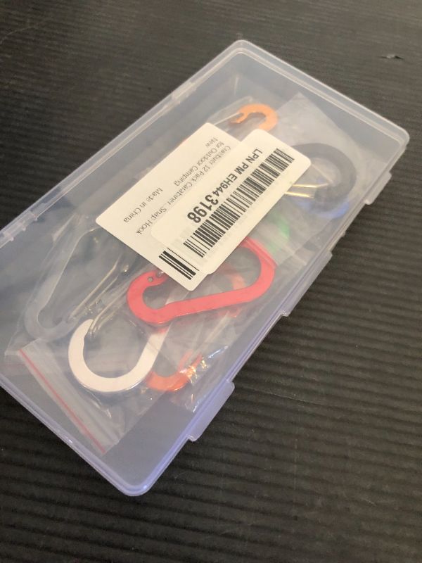 Photo 1 of  Carabiner Clip, 2 inch D Ring Small Carabiners, Mini Keychain Snap Hook for Outdoor Camping Craebuer
