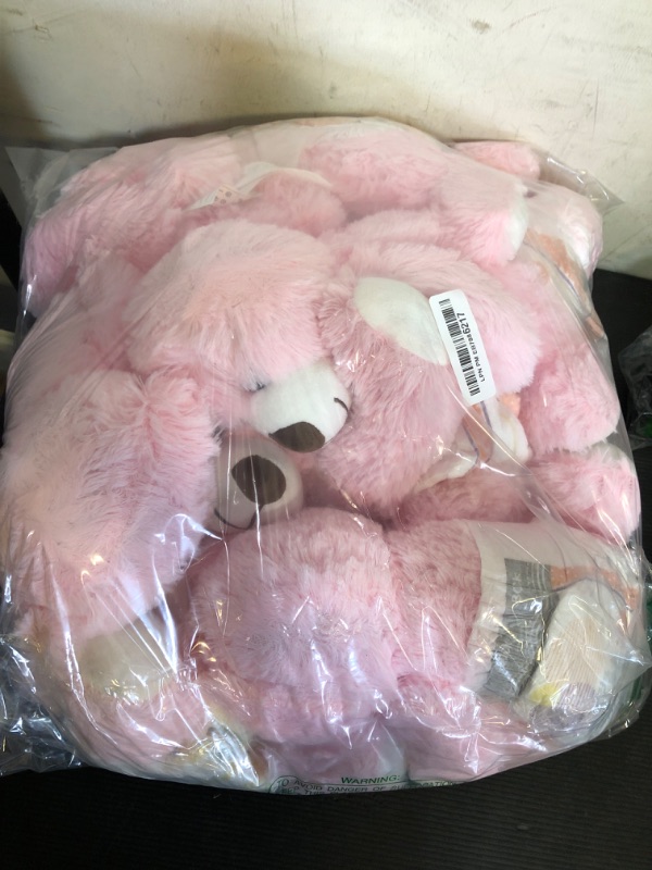 Photo 1 of MaoGoLan 10Pcs Bulk Teddy Bears Stuffed Animals Baby Shower, Soft Small Stuffed Bears in Bulk, 13.5" Cuddly Mini Teddy Centerpiece,Wedding,Party,Engagement,Pink