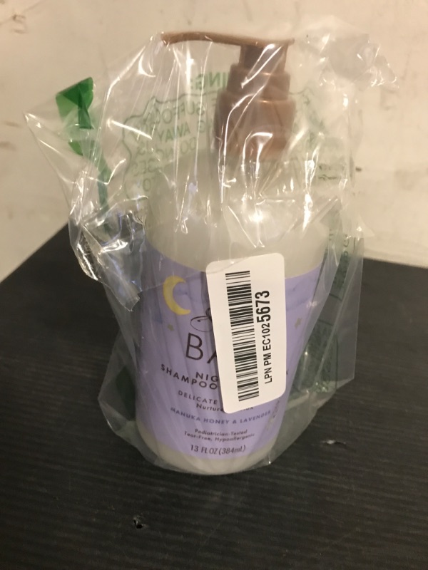Photo 1 of SheaMoisture Baby Shampoo & Bath Milk Manuka Honey & Lavender for Delicate Hair and Skin Nighttime Skin and Hair Care Regimen 13 oz