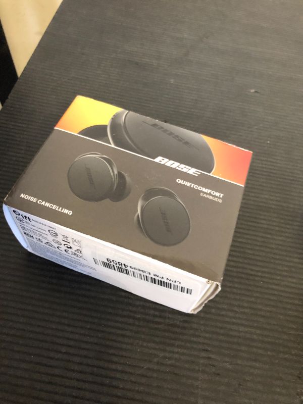 Photo 1 of Bose QuietComfort Bluetooth Earbuds, True Wireless Earbuds with Active Noise Cancellation and Mic, Deep Bass, IPX4 Rating, Up to 8.5 Hours of Playtime, Black