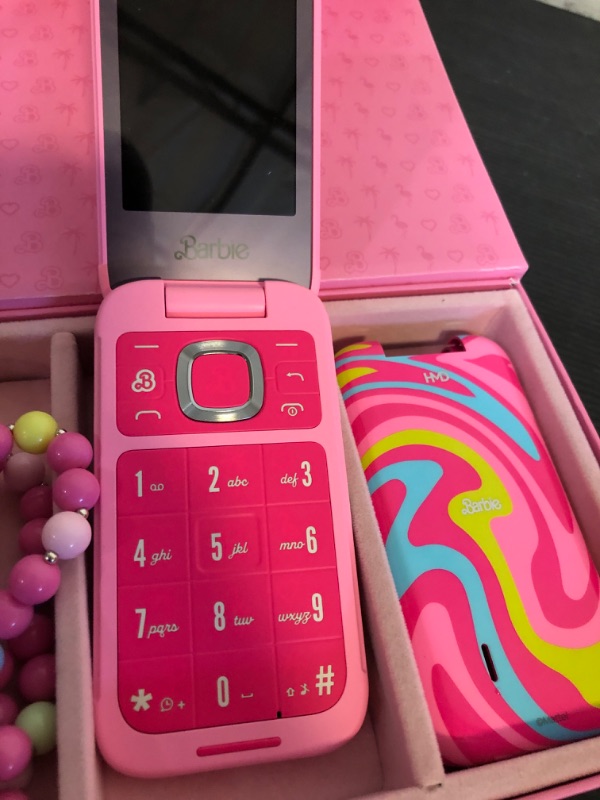 Photo 1 of HMD Barbie | Flip | Unlocked | KaiOS | Compatible with All Carriers | Power Pink | US Version