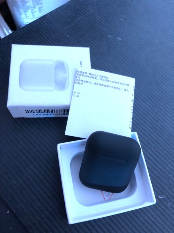 Photo 1 of CIVPOWER Wireless Charging Case Compatible with AirPods 1 2?Air pods Charger Case Replacement with Bluetooth Pairing Sync Button?no Aipods (Black)