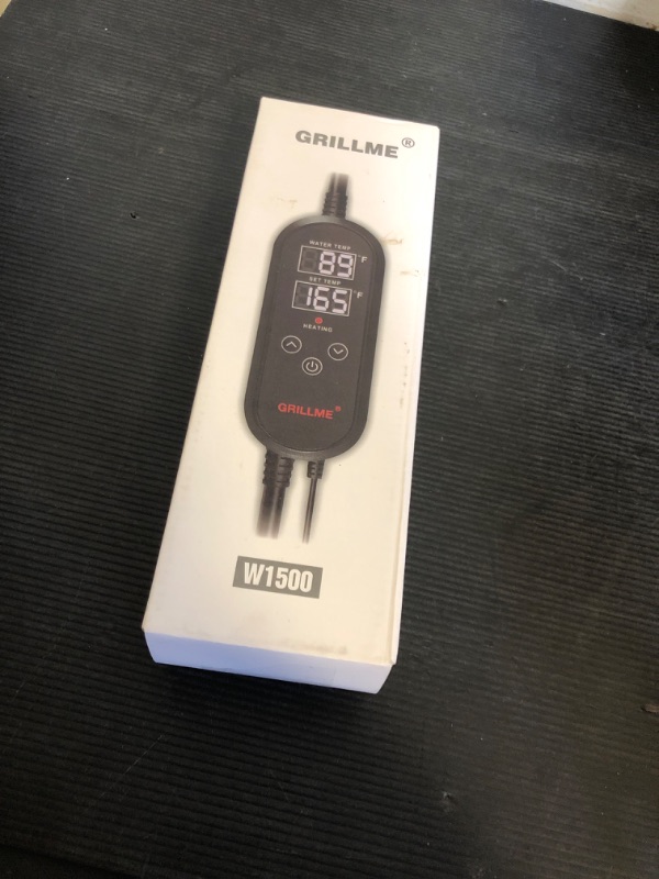 Photo 1 of GRILLME 1000W Immersion Water Heater with Intelligent Temperature Controller,Fully Submersible Portable Electric Heater,5 Galons Bucket Heater,100% Waterproof,316L Shell,Easy and Convenient to Use