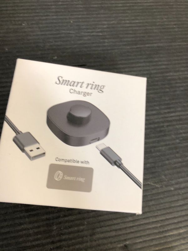 Photo 1 of bachenpny Smart Ring Charging Size 8, Compatible with Oura Ring Gen3 Charger, Fast Charging Dock and USB-C Cable, Charger for Smart Ring (Black)