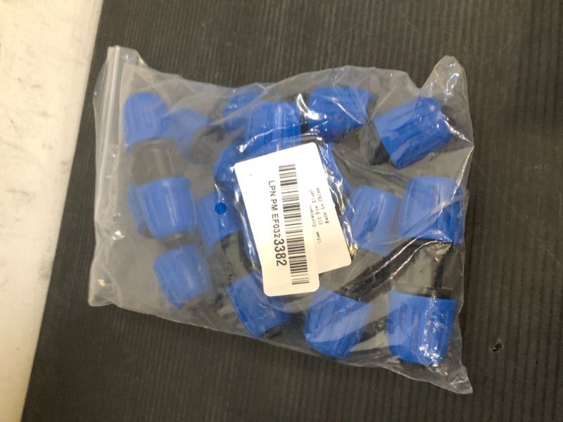 Photo 1 of 10 Pcs 1/2 Inch Irrigation Tubing Coupling Fittings (1/2" ID x 0.63" OD) Drip Tubing Barbed Locked Nuts Coupler Connectors Anti-Drop 1/2" Coupler Connectors for Garden Irrigation System