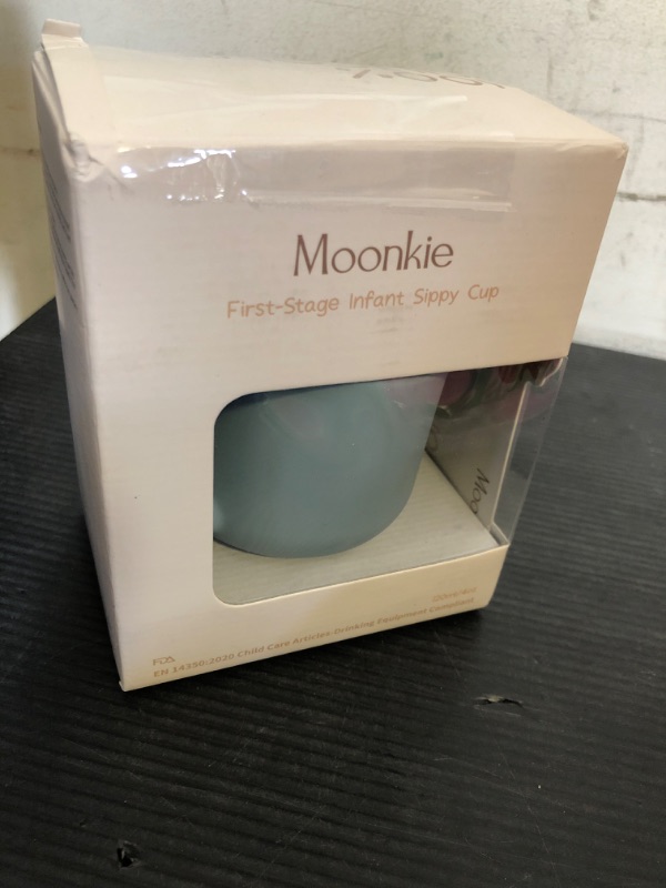 Photo 1 of Moonkie Silicone Baby Sippy Cups | 3 Stages Training Cup Straw Cup for Infants Toddlers and Kid | 4 oz 1Pack